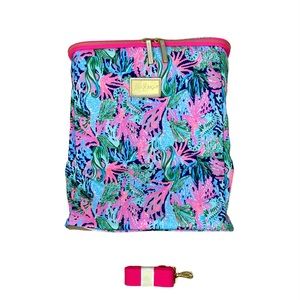 Lilly Pulitzer Insulated Wine Cooler Carrier Navy Bringing Mermaid Back